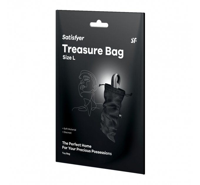 Мешочек для хранения игрушек Satisfyer Treasure Bag L Black