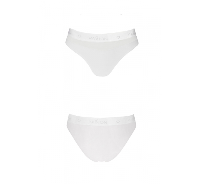 Трусики с прозрачной вставкой Passion PS006 PANTIES white, size L