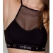 Спортивный топ с прозрачной вставкой Passion PS006 TOP black, size L