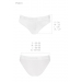 Трусики с широкой резинкой и кружевом Passion PS001 PANTIES white, size L