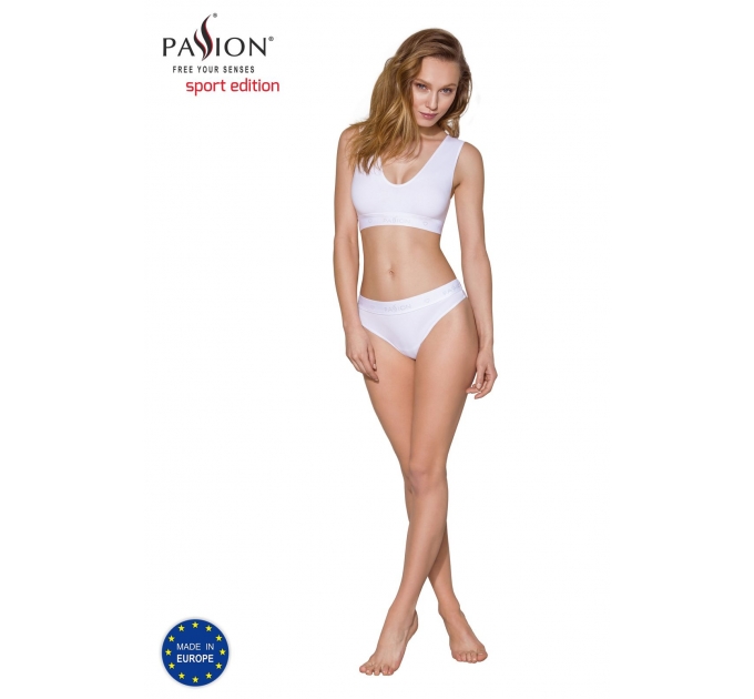 Трусики-бразилиана из хлопка Passion PS005 PANTIES white, size M