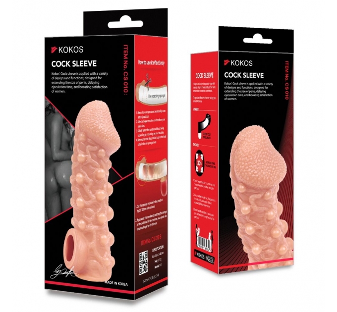 Насадка на член Kokos Cock Sleeve CS 010 L