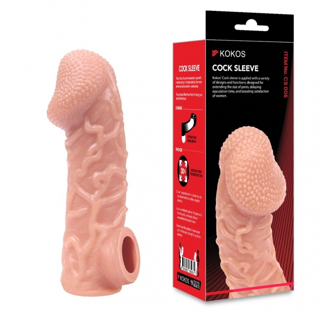 Насадка на член Kokos Cock Sleeve CS 006 M