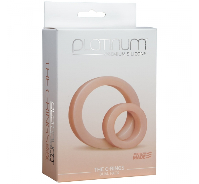 Набор эрекционных колец Doc Johnson Platinum Premium Silicone - The C-Rings - White