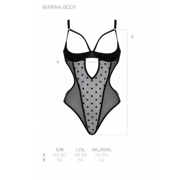 Боди MARINA BODY black L/XL - Passion