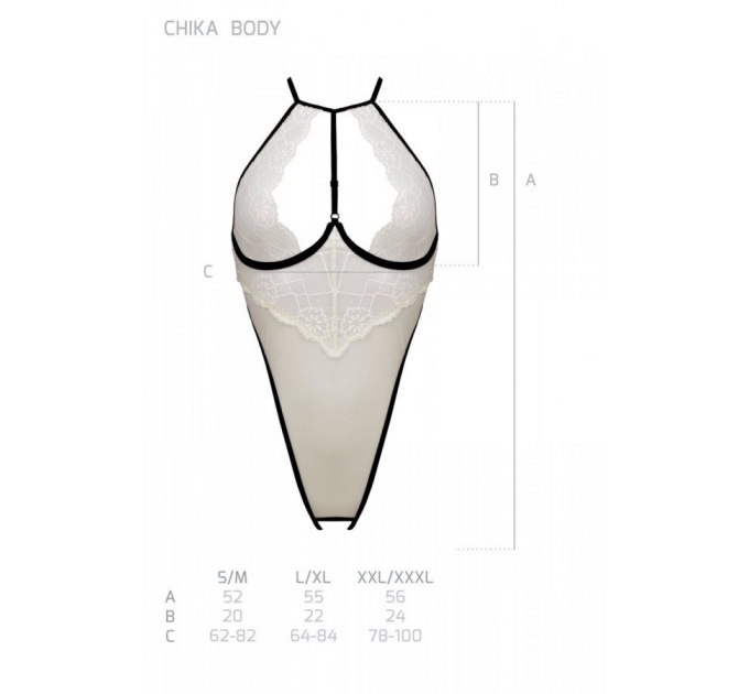 Боди CHIKA BODY cream XXL/XXXL - Passion