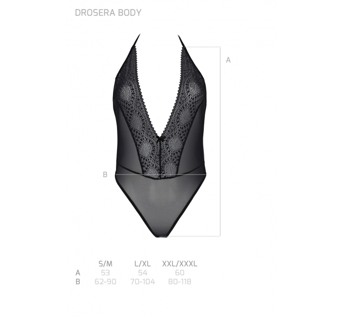 Боди Passion DROSERA BODY black L/XL - ECO Passion