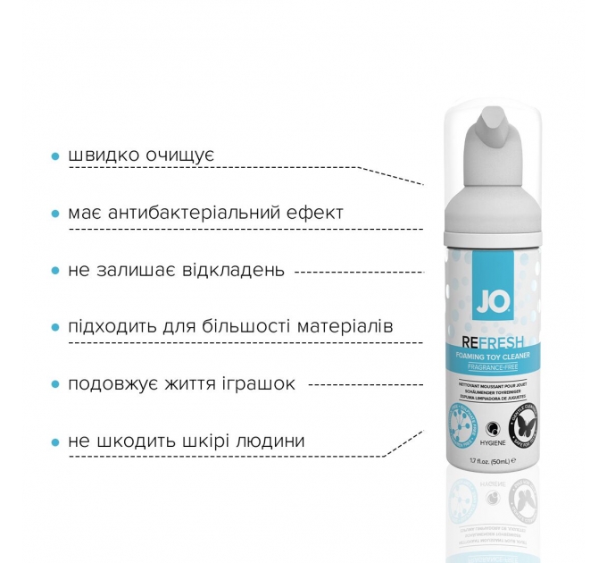 Распродажа!!! Мягкая пенка для очистки игрушек JO REFRESH (50 мл) (срок 09.2025)