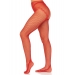 Чулки Leg Avenue Crotchless Net Tights with Heart Backseam Red One Size