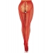 Чулки Leg Avenue Crotchless Net Tights with Heart Backseam Red One Size