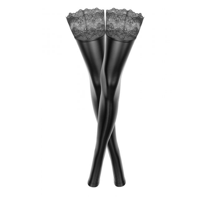 Чулки Noir Handmade F135 Powerwetlook stockings - M