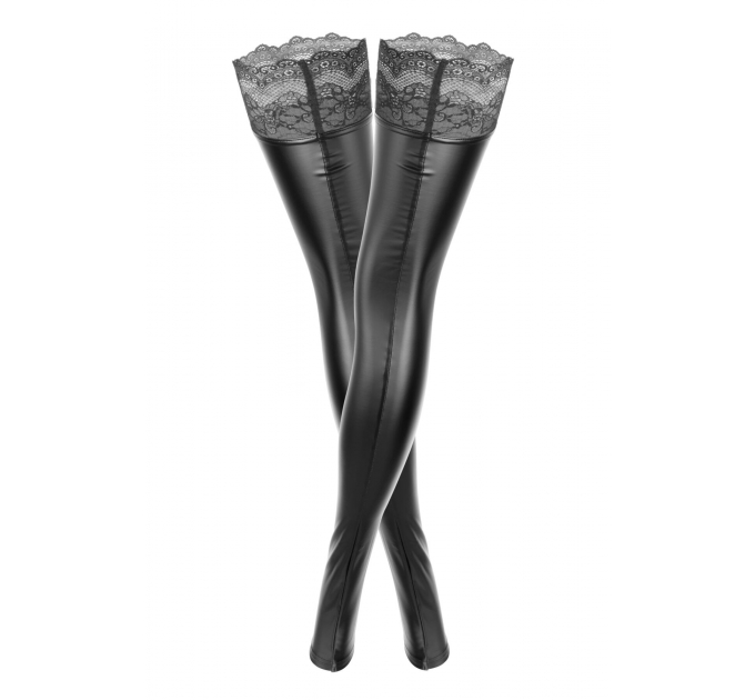 Чулки Noir Handmade F135 Powerwetlook stockings - M