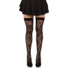 Чулки Leg Avenue Wild rose net thigh highs One Size