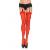 Leg Avenue Sheer Stockings + PLUS SI Red