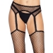 Leg Avenue Net stockings with garter belt Black O/S