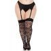 Чулки Leg Avenue Wild rose net thigh highs 1X/2X