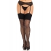 Чулки Leg Avenue Wide Top Rhinestone Sheer Stockings Black One Size