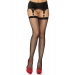 Leg Avenue Fishnet thigh highs with bow Black O/S