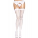 Leg Avenue butterfly backseam thigh highs White O/S