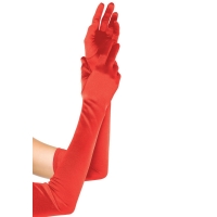 Длинные перчатки Leg Avenue Extra Long Satin Gloves red