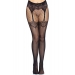 Leg Avenue Fishnet tights with backseam Black O/S