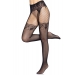 Leg Avenue Fishnet tights with backseam Black O/S