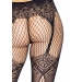 Leg Avenue Fishnet tights with backseam Black O/S