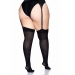 Leg Avenue Nylon Thigh Highs + PLUS SI Black