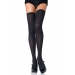 Leg Avenue Nylon Thigh Highs + PLUS SI Black