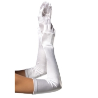 Длинные перчатки Leg Avenue Extra Long Satin Gloves white