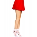 Leg Avenue Strawberry ruffle top anklets