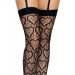 Leg Avenue Heart net thigh highs OS Black