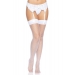 Leg Avenue Backseam Thigh Highs OS White