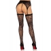 Чулки Leg Avenue Leg Avenue Lace thigh highs & garterbelt Black One Size