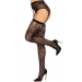 Чулки Leg Avenue Leg Avenue Lace thigh highs & garterbelt Black One Size