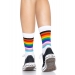 Leg Avenue Pride crew socks Rainbow