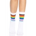 Leg Avenue Pride crew socks Rainbow