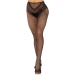 Чулки Leg Avenue Crotchless Net Tights with Heart Backseam Black One Size