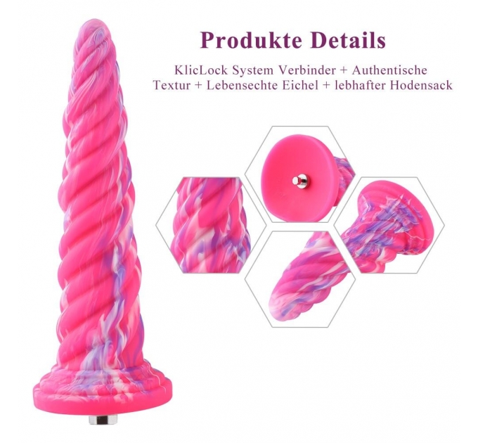 Hismith 10.12" Silicone Dildo rose Monster Dildo Series