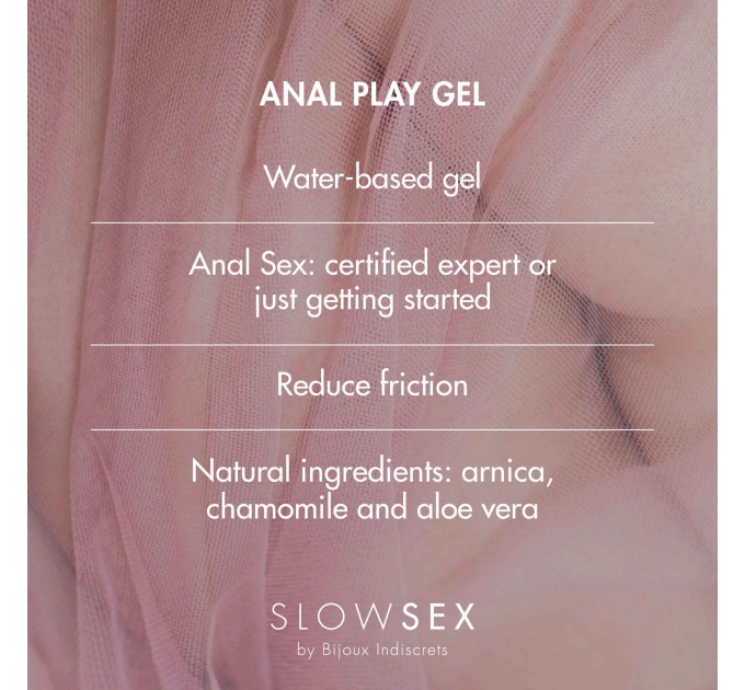 Анальная гель-смазка Bijoux Indiscrets SLOW SEX - Anal play gel