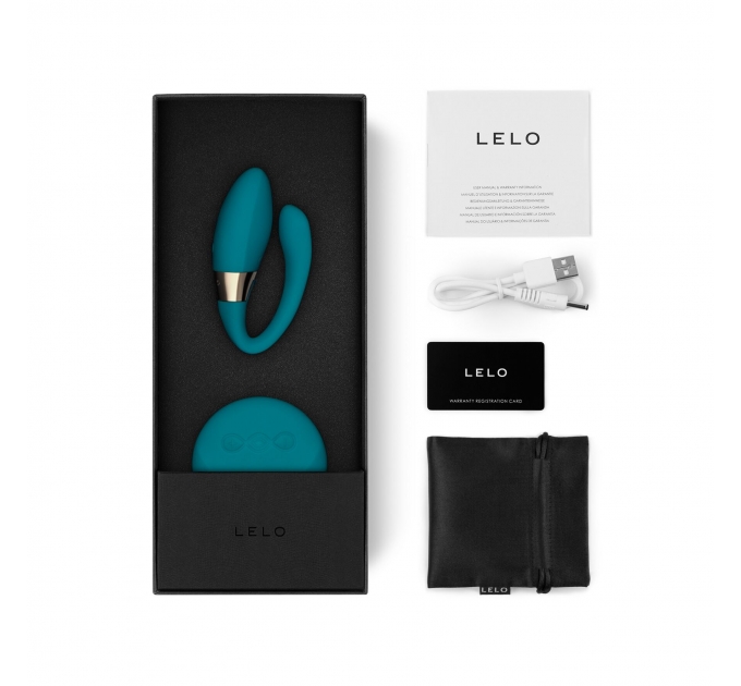 Вибратор для пар LELO Tiani Duo Ocean Blue, 2 мотора, пульт ДУ