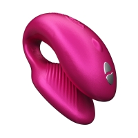 Смарт-вибратор для пар We-Vibe Chorus Cosmic Pink, сенсорное управление вибрациями сжатием пульта