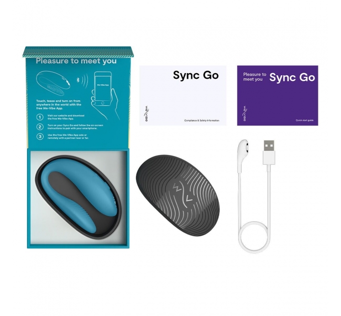 Смарт-вибратор для пар We-Vibe Sync GO Turquoise