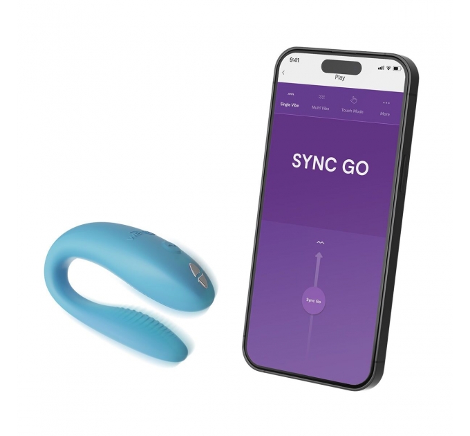 Смарт-вибратор для пар We-Vibe Sync GO Turquoise