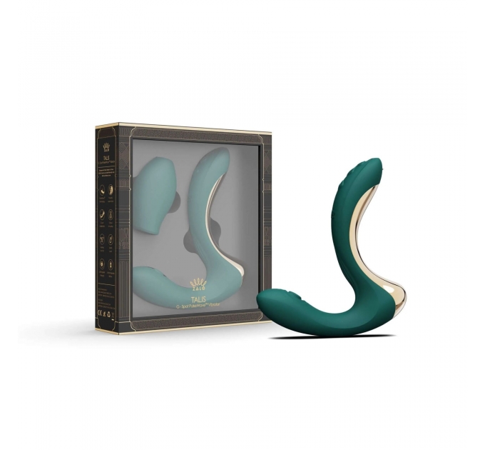 Вибратор Zalo – Talis G-Spot PulseWave Vibrator Turquoise Green