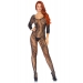 Leg Avenue Swirl Lace Bodystocking Black O/S