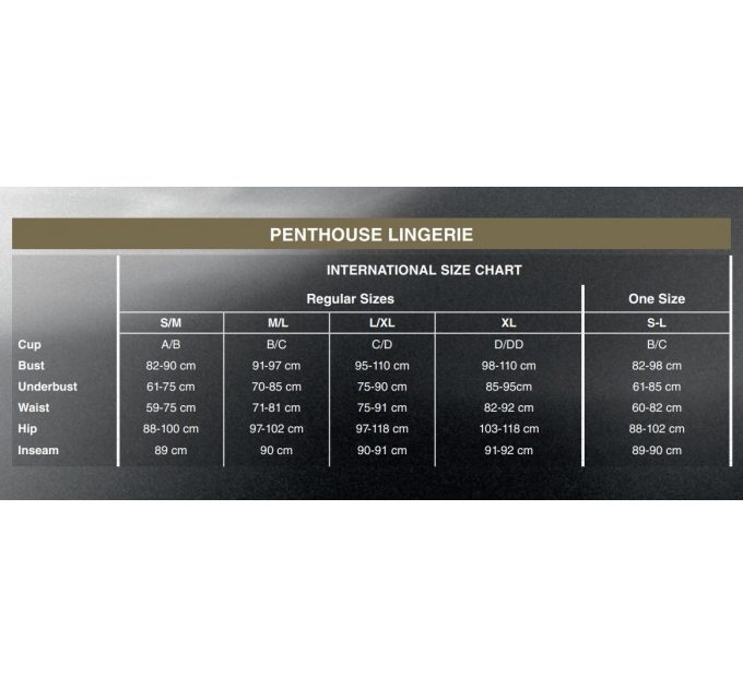 Penthouse - Hottie Black XL