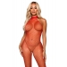 Бодистокинг Leg Avenue Racer neck bodystocking Red