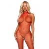 Бодистокинг Leg Avenue Racer neck bodystocking Red