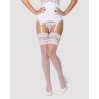 Obsessive 810-STO-2 stockings white S/M